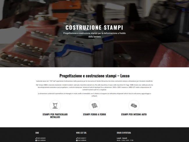OMB Stampi – Progettazione e costruzione stampi Lecco