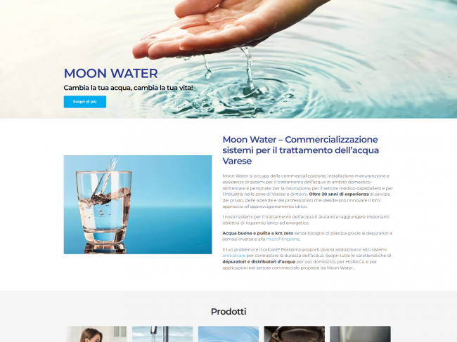 Moon Water: la tua acqua trattata bene