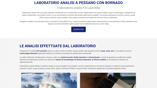 Laboratorio Lauricella: analisi e monitoraggi nel settore ambientale e nei luoghi di lavoro