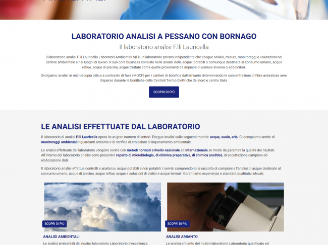 Laboratorio Lauricella: analisi e monitoraggi nel settore ambientale e nei luoghi di lavoro