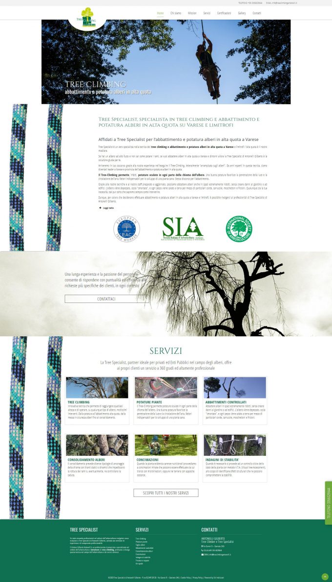 Tree Specialist &#8211; Tree climbing, abbattimento e potatura alberi Varese