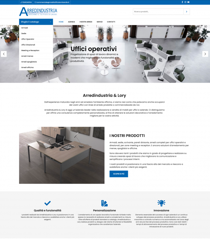 Arredindustria & Lory: soluzioni personalizzate per ogni ambiente di lavoro